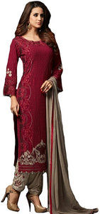 Delisa Indian/Pakistani Ethnic wear Georgette Straight Salwar Kameez
