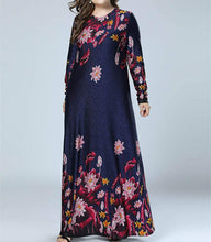 Load image into Gallery viewer, Qianliniuinc Womens Abaya Maxi Dress - Lady Long Sleeve Gown(M-4XL)
