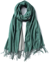 Load image into Gallery viewer, FORTREE Large Soft 2 Tone Cashmere Feel Lightweight Shawls Wrap Scarf - Zainab&#39;s Closet