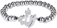 Load image into Gallery viewer, PROSTEEL Childrens&#39; Allah Bracelet, Islamic Jewelry Stainless Steel Beaded Chain Bracelet, fits Wrist from 5.9&#39;&#39; to 7.9&#39;&#39;