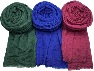 AxeSickle 3PCs Scarf Shawl Wrap Hijab - Zainab's Closet
