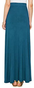 Lock and Love Women's Print/Solid High Waist Maxi Skirt-Made in U.S.A. - Zainab's Closet