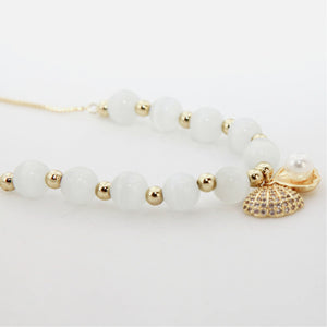 Gold Plated Cat's Eye Stone Bracelet