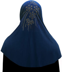 Yasmine Khimar One Piece Easy Instant Lycra Hijab Head Scarf for Women - Zainab's Closet