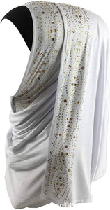 Glittering Rhinestone Cotton Jersey Hijab Scarf Wrap - Zainab's Closet