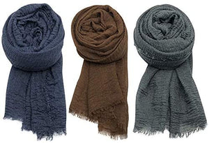 AxeSickle 3PCs Scarf Shawl Wrap Hijab - Zainab's Closet
