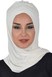 Instant Cotton Jersey Shawl Head Wrap Scarf - Zainab's Closet