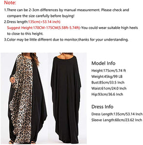 Qianliniuinc Women's Black Loose Plus Size Arabic Abaya - Zainab's Closet