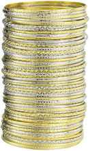 Load image into Gallery viewer, Ensoul Childrens&#39; Flower Mixed Metal Aztec Multi Bangle Set of 50