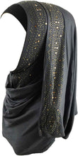 Load image into Gallery viewer, Glittering Rhinestone Cotton Jersey Hijab Scarf Wrap - Zainab&#39;s Closet