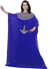 Load image into Gallery viewer, KoC Women&#39;s Long Maxi Summer One-Size Kaftan - Zainab&#39;s Closet
