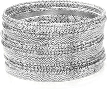 Load image into Gallery viewer, Ensoul Multiple Textured Metal Bracelets &amp; Bangles Set for Girls 18Pcs/Set