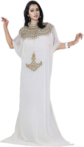 KoC Women's Long Maxi Summer One-Size Kaftan - Zainab's Closet