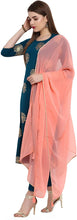 Load image into Gallery viewer, Janasya Indian Tunic Tops Crepe Kurti Set with Dupatta for Women