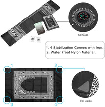 Load image into Gallery viewer, Hitopin Islamic, Travel Prayer Mat with Compass Pocket Sized Carry Bag and Attached Compass with Qibla Finder Praying Rug Portable Nylon Waterproof 2 Colors 2Packs