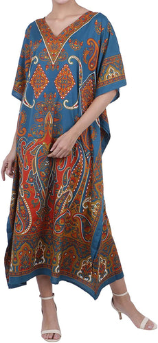 Miss Lavish London Ladies Kaftan Kimono Maxi Style Dress Teens-Adult Women in Regular to Plus Size