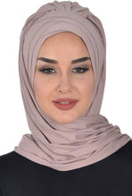 Load image into Gallery viewer, Instant Cotton Jersey Shawl Head Wrap Scarf - Zainab&#39;s Closet