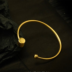 Round Ball Open Bangle