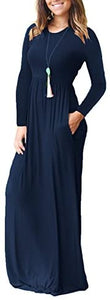 VIISHOW Casual Maxi Dress with Pockets - Zainab's Closet