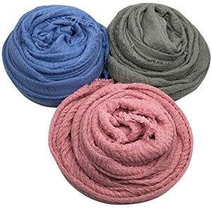 AxeSickle 3PCs Scarf Shawl Wrap Hijab - Zainab's Closet