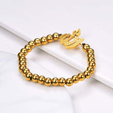 Load image into Gallery viewer, PROSTEEL Childrens&#39; Allah Bracelet, Islamic Jewelry Stainless Steel Beaded Chain Bracelet, fits Wrist from 5.9&#39;&#39; to 7.9&#39;&#39;