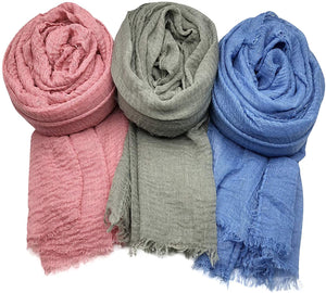 AxeSickle 3PCs Scarf Shawl Wrap Hijab - Zainab's Closet