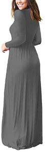 VIISHOW Casual Maxi Dress with Pockets - Zainab's Closet