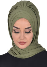Load image into Gallery viewer, Instant Cotton Jersey Shawl Head Wrap Scarf - Zainab&#39;s Closet