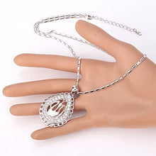 Load image into Gallery viewer, U7 Unisex Platinum / 18K Gold Plated Allah Pendant with 22 inch Link Chain Necklace