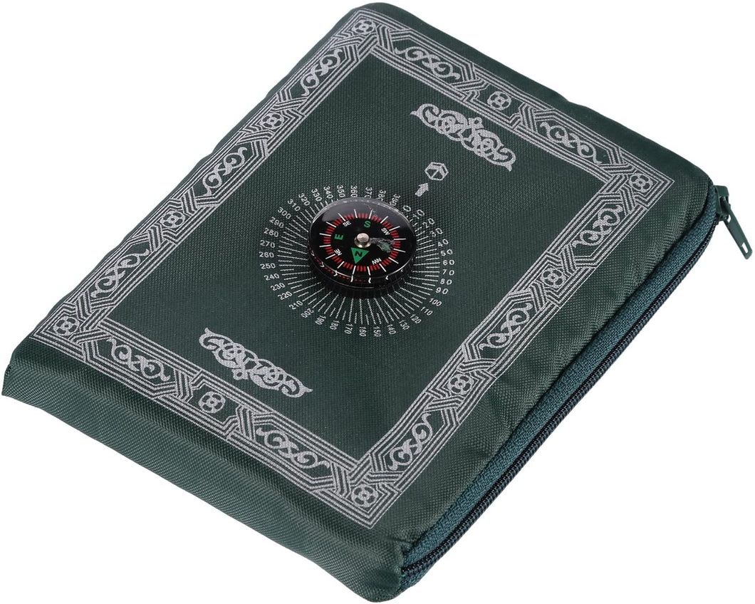 Praying Rug,Hitopin Travel Prayer Mat with Compass Pocket Sized Carry Bag and Attached Compass Praying Rug Portable Nylon Waterproof Easy Praying Mat 60100cm