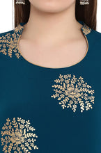 Load image into Gallery viewer, Janasya Indian Tunic Tops Crepe Kurti Set with Dupatta for Women