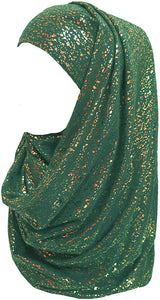 Lina & Lily Glitter Head Wrap Scarf Shawl Hijab - Zainab's Closet