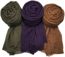 Load image into Gallery viewer, MANSHU 3 PCS Soft Large Scarf Shawl Wrap Hijab - Zainab&#39;s Closet