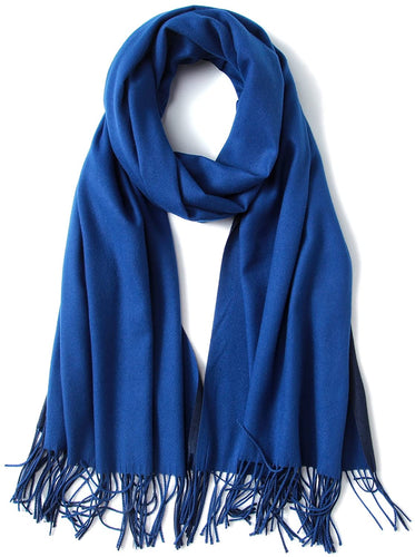 FORTREE Large Soft 2 Tone Cashmere Feel Lightweight Shawls Wrap Scarf - Zainab's Closet