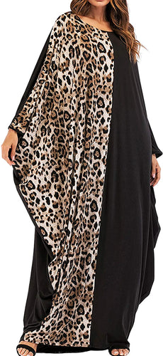 Qianliniuinc Women's Black Loose Plus Size Arabic Abaya - Zainab's Closet