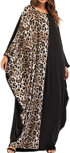 Qianliniuinc Women's Black Loose Plus Size Arabic Abaya - Zainab's Closet