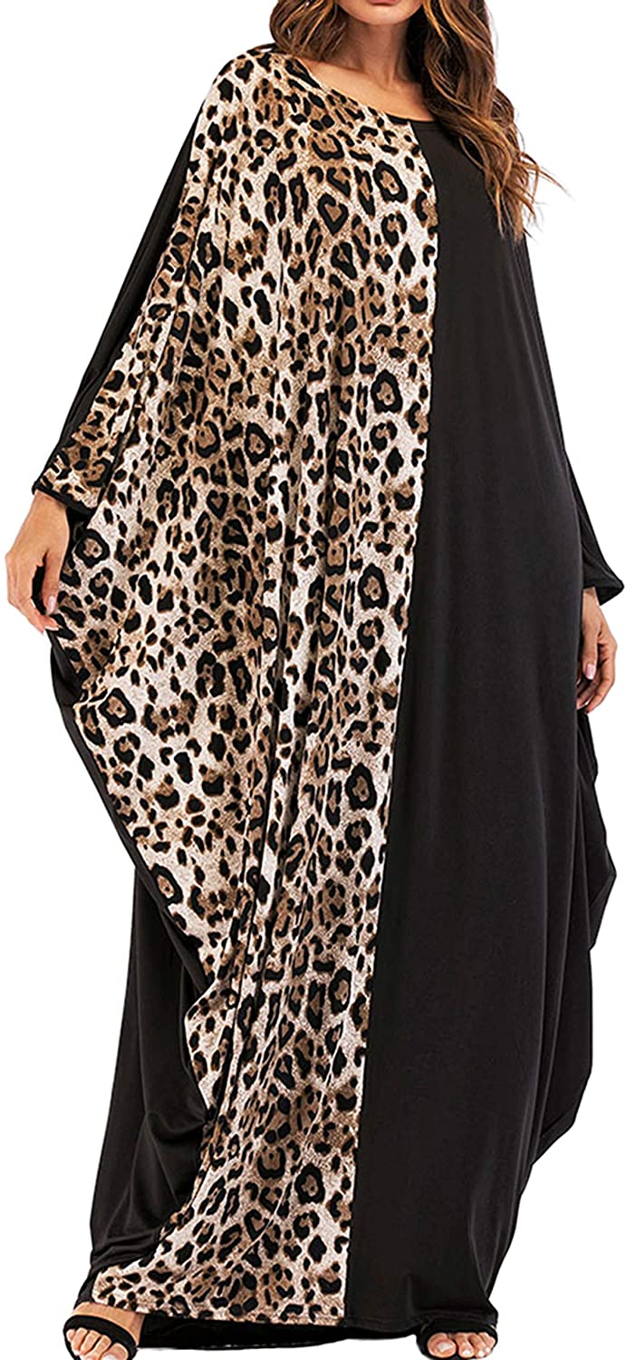 Qianliniuinc Women's Black Loose Plus Size Arabic Abaya - Zainab's Closet