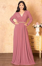 Load image into Gallery viewer, KOH KOH V-Neck Flowy Formal Kaftan Dress - Zainab&#39;s Closet