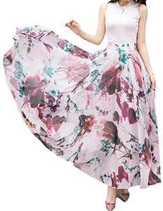 Afibi Womens Full/Ankle Length Blending Maxi Chiffon Long Skirt - Zainab's Closet