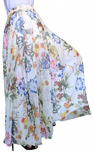Afibi Womens Full/Ankle Length Blending Maxi Chiffon Long Skirt - Zainab's Closet