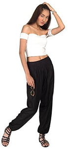 Joob Joob Women's Comfy Bohemian Tapered Elephant Loose Yoga Travel Pajama Lounge Pants - Zainab's Closet