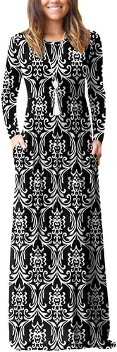 VIISHOW Casual Maxi Dress with Pockets - Zainab's Closet