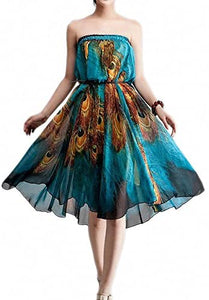 Afibi Womens Full/Ankle Length Blending Maxi Chiffon Long Skirt - Zainab's Closet