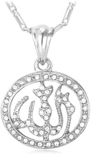 Load image into Gallery viewer, U7 Unisex Platinum / 18K Gold Plated Allah Pendant with 22 inch Link Chain Necklace