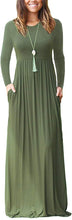 Load image into Gallery viewer, VIISHOW Casual Maxi Dress with Pockets - Zainab&#39;s Closet