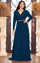 Load image into Gallery viewer, KOH KOH V-Neck Flowy Formal Kaftan Dress - Zainab&#39;s Closet