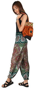 Joob Joob Women's Comfy Bohemian Tapered Elephant Loose Yoga Travel Pajama Lounge Pants - Zainab's Closet