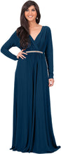 Load image into Gallery viewer, KOH KOH V-Neck Flowy Formal Kaftan Dress - Zainab&#39;s Closet