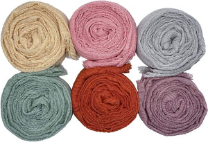 MANSHU 6 PCS Womens Soft Scarf and Wrap