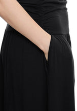 Load image into Gallery viewer, TRENDY UNITED Women&#39;s Rayon Spandex High Waist Shirring Maxi Skirt with Pockets (BLK, Large) - Zainab&#39;s Closet